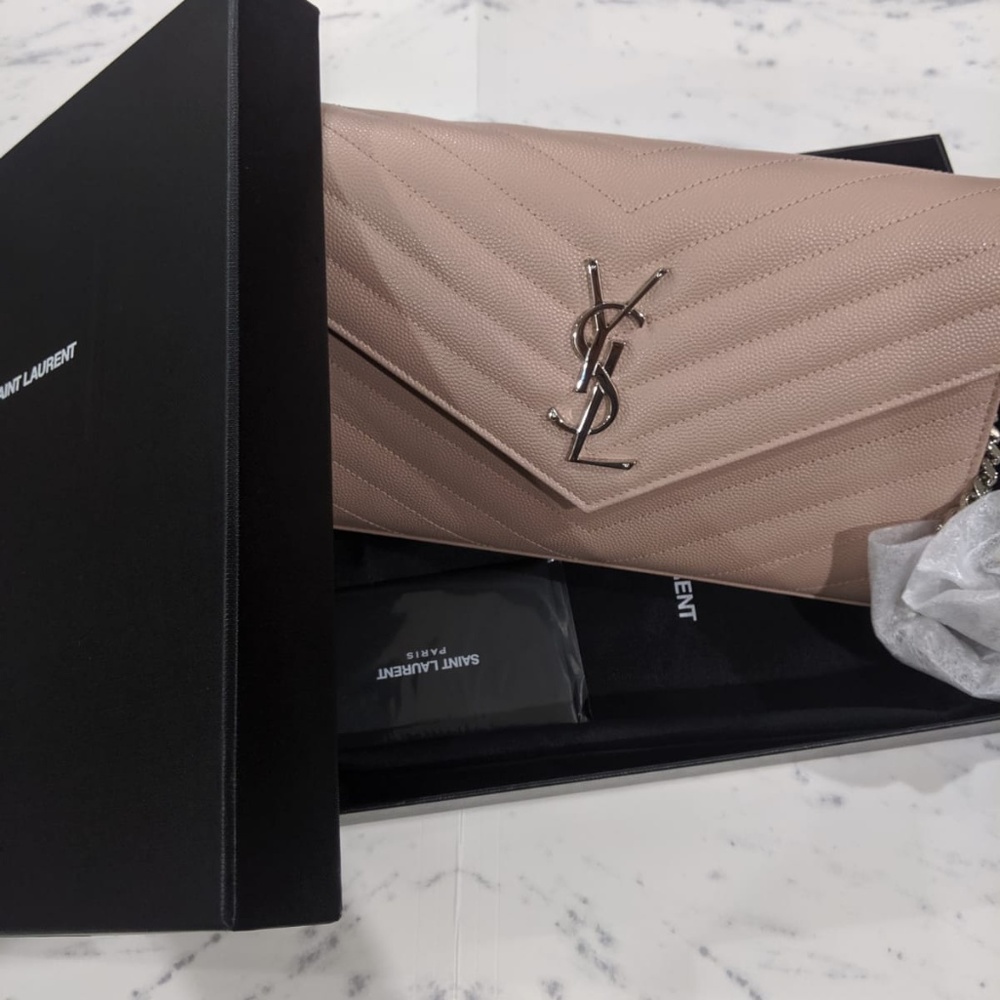 NEW SAINT LAURENT Monogram Medium chain wallet - Picture 3 of 7
